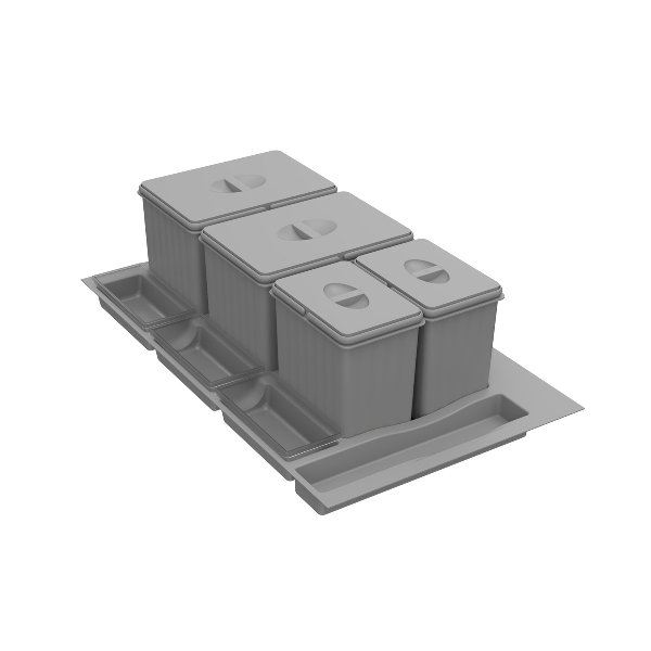 Flex atkritumu organizācijas sistēma 900/450-500 2x12;2x5.5L bez atvilktnes