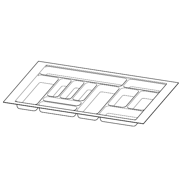 Apzāģējams ieliktnis 801-900/581-620 balts OT440 H55