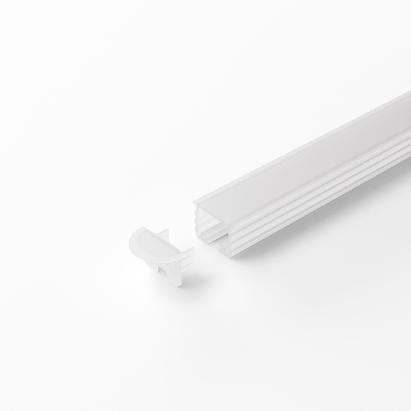 Plastmasas profils ChannelLine T1 11x13.9/17 opal 2.5m