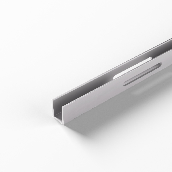 Stikla profils GlasLine Up&Down 564mm/8mm alumīnija