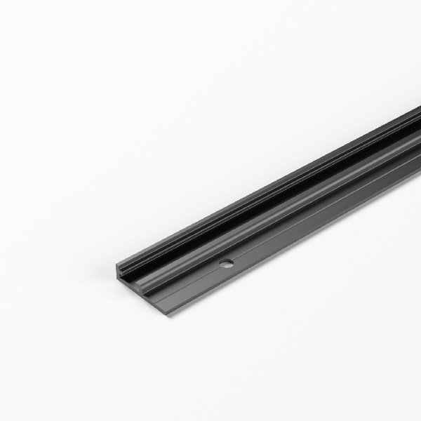 Melns plastmasas cokola profils Versa 7.5/8mm 2.5m