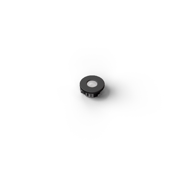 LED lampa MiniSpot 15 melna WW 12V D15/1W 1.8m
