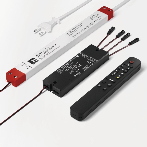 MW slēdzis S-mitter 12V 36W Zigbee ar 4 kanālu pulti un 60W balastu